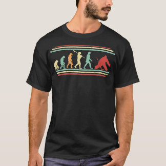 T-shirt Hockey Goalie Evolution Vintage de hockey sur glac