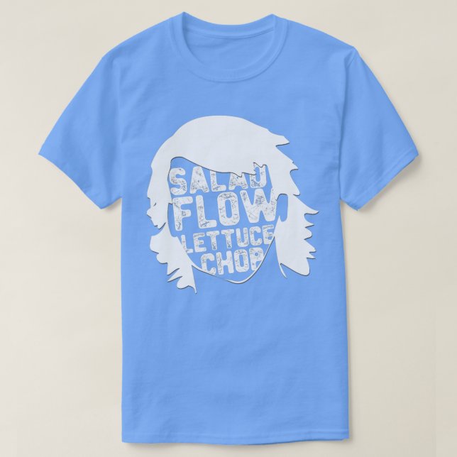 T-shirt Hockey Hair drôle Flow Laitue Salade Chop Hockey (Design devant)