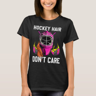 T-shirt Hockey Hair Ne Se Soucie Pas Drôle Jeu De Hockey S