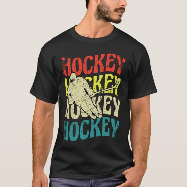 T-shirt Hockey Hockey Hockey Funny Ice Hockey Frisbee Love (Devant)