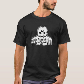 T-shirt Hockey Masque Knuckkle Tattoo Design Premium
