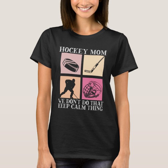 T-shirt Hockey Mom Motherhood Best Mama Ever Hockey   3 (Devant)