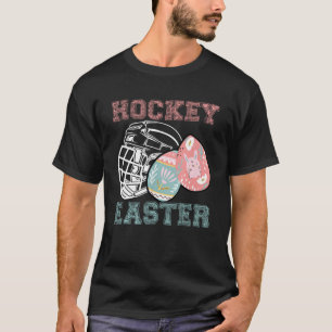 T-shirt Hockey Oeufs de Pâques Chasse Bunny Goalkeeper Hoc