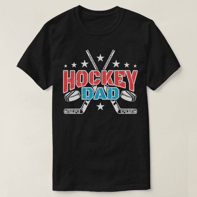 T-shirt Hockey Papa Ice Hockey (Design devant)