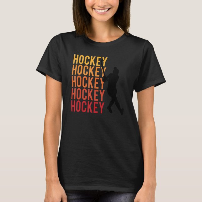T-shirt Hockey player with hockey stick field hockey count (Devant)