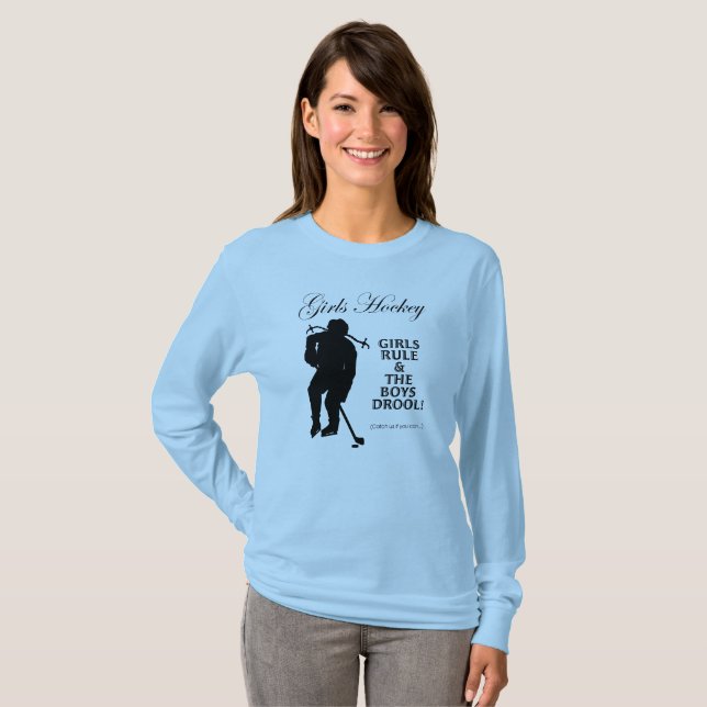 T-shirt Hockey pour filles (Devant entier)
