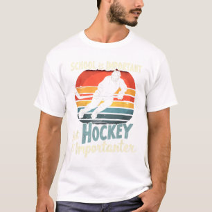 T-shirt Hockey Prioritaire sur l'École Drôle