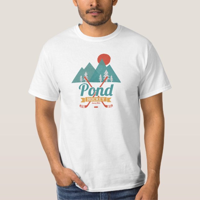 T-shirt Hockey Retro Pond (Devant)