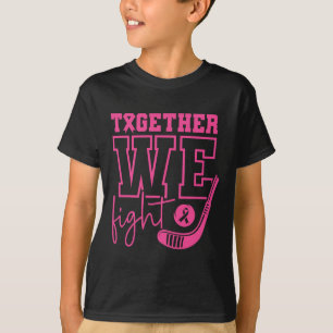 T-shirt Hockey Rose Ensemble Nous Luttons Contre la Sensib