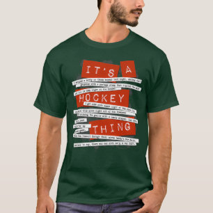 T-shirt Hockey Slang paroles et citations de hockey amusan