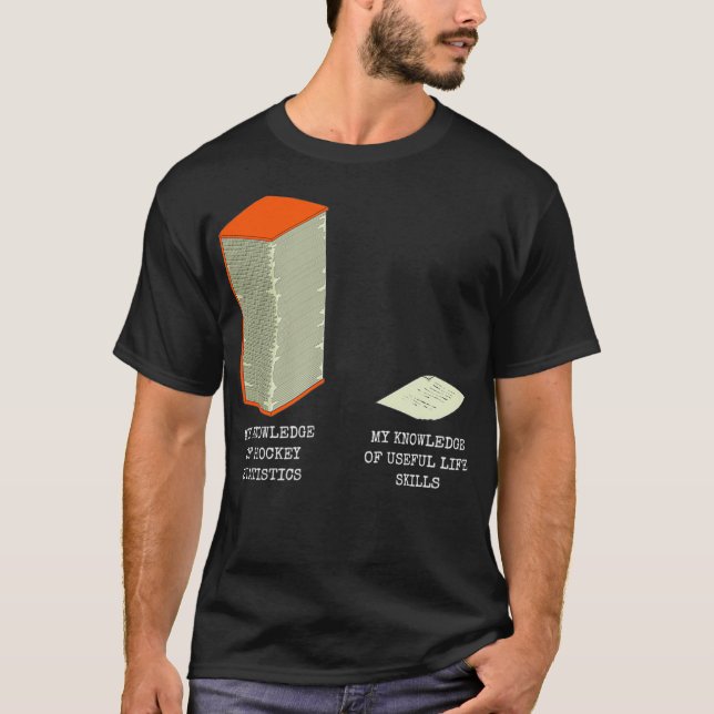 T-shirt Hockey Statistics Knowledge (Devant)