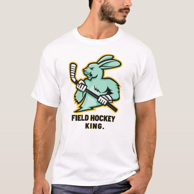 T-shirt Hockey sur gazon de lapin (Devant)