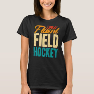 T-shirt Hockey sur gazon Je parle Hockey sur gazon fluide