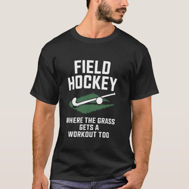 T-shirt Hockey sur gazon où l'herbe obtient un entraînemen (Devant)