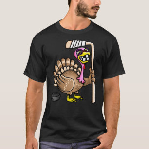 T-shirt Hockey sur glace amusant Thanksgiving Turquie séan