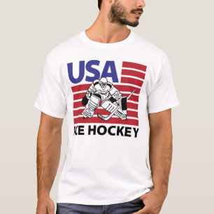 T-shirt Hockey sur glace aux États-Unis