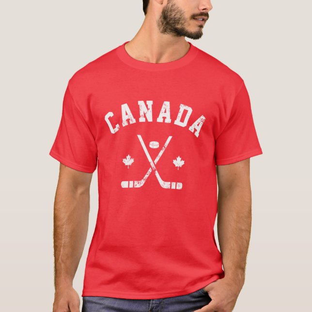T-shirt Hockey sur glace Canada  (Devant)