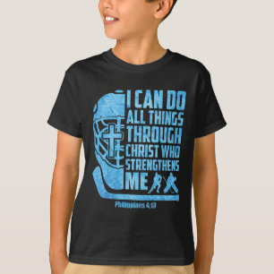 T-shirt Hockey sur glace chrétien Jésus religieux garçons