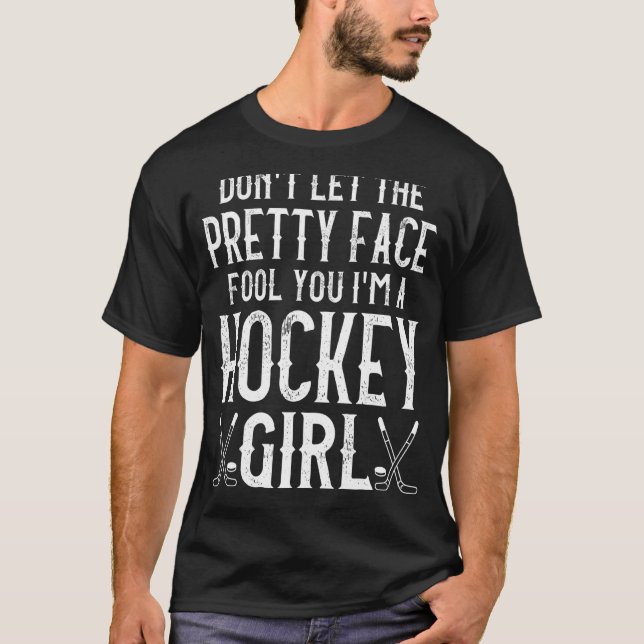 T-shirt Hockey Sur Glace cool Pour Femmes Joueuses De Hock (Devant)