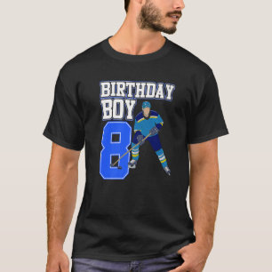 T-shirt Hockey sur glace Garçon 8e anniversaire Joueur spo