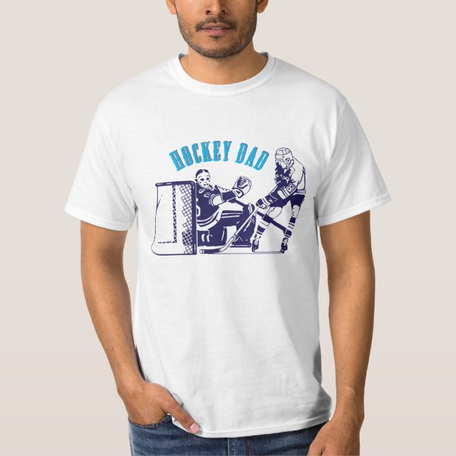 T-shirt Hockey sur glace papa patinage (Devant)