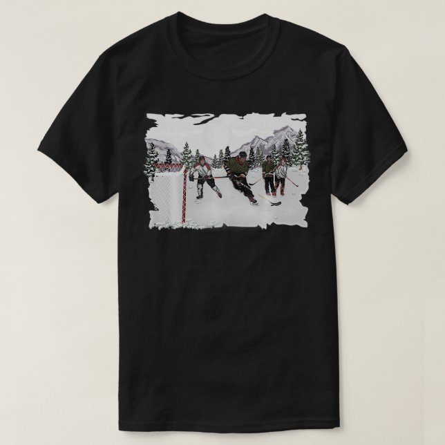 T-shirt Hockey vintage (Design devant)