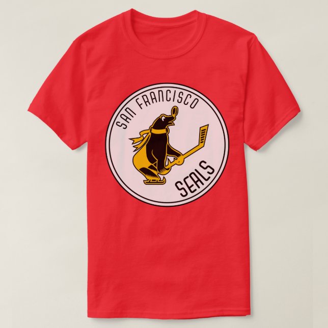 T-shirt Hockey vintage San Francisco Seals 1965 (Design devant)