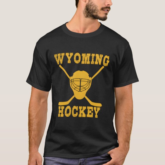 T-shirt Hockey Wyoming (Devant)