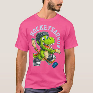 T-shirt Hockeysaurus Dinosaure Dinosaure Hockey Kids Hocke