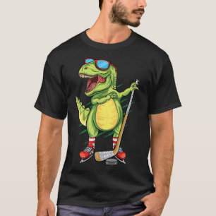 T-shirt Hockeysaurus Dinosaure Hockey sur Glace Trex Enfan