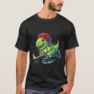 T-shirt Hockeysaurus Dinosaure Hockey sur Glace Trex Enfan