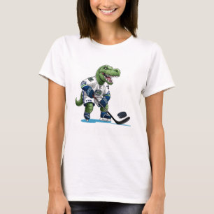 T-shirt Hockeysaurus Drôle Dinosaure Hockey Enfants Hockey