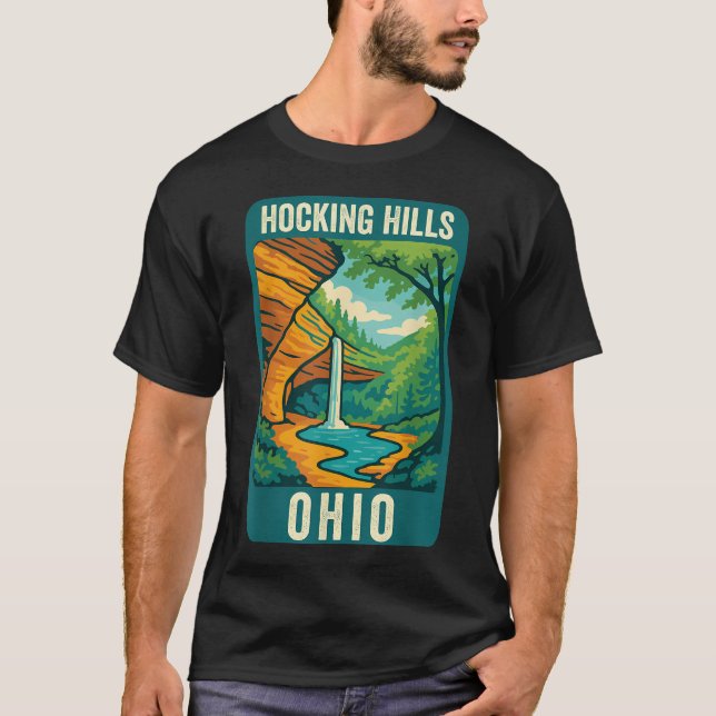 T-shirt Hocking Hills Ohio Hocking Hills Ash Cave Hocking (Devant)