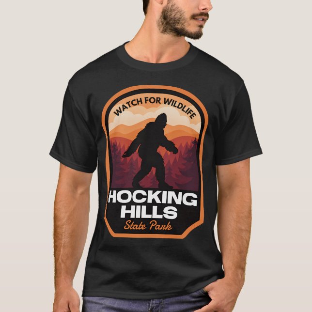 T-shirt Hocking Hills State Park Bigfoot (Devant)