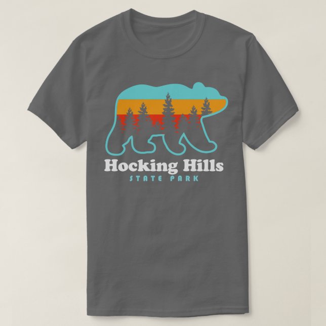 T-shirt Hocking Hills State Park Ohio Bear (Design devant)