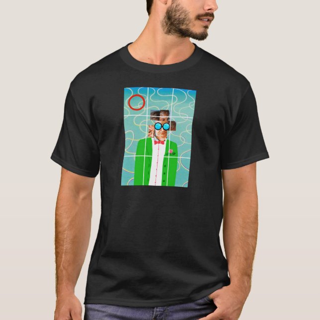T-shirt Hockney portrait (Devant)