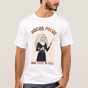 T-shirt Hocus Pocus Coffee sorcière - J'Ai Besoin De Café