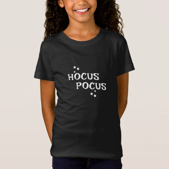 T-Shirt Hocus Pocus Halloween Fille Noir (Devant)