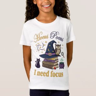 T-Shirt Hocus Pocus J'ai Besoin de Concentration Dessin de