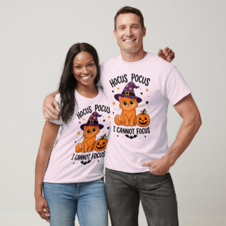 T-shirt Hocus Pocus Je Ne Puis Me Concentrer, Humour d'Hal