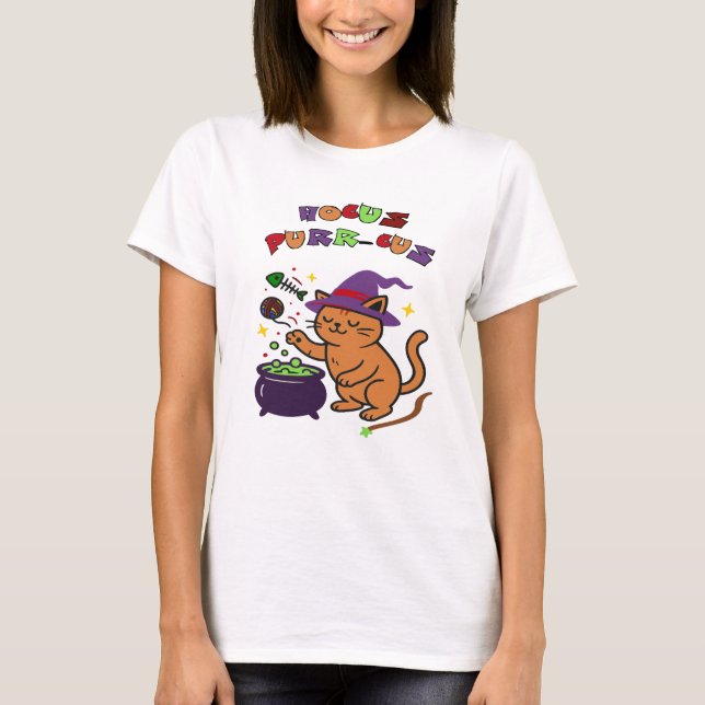 T-shirt Hocus Purrcus (Devant)