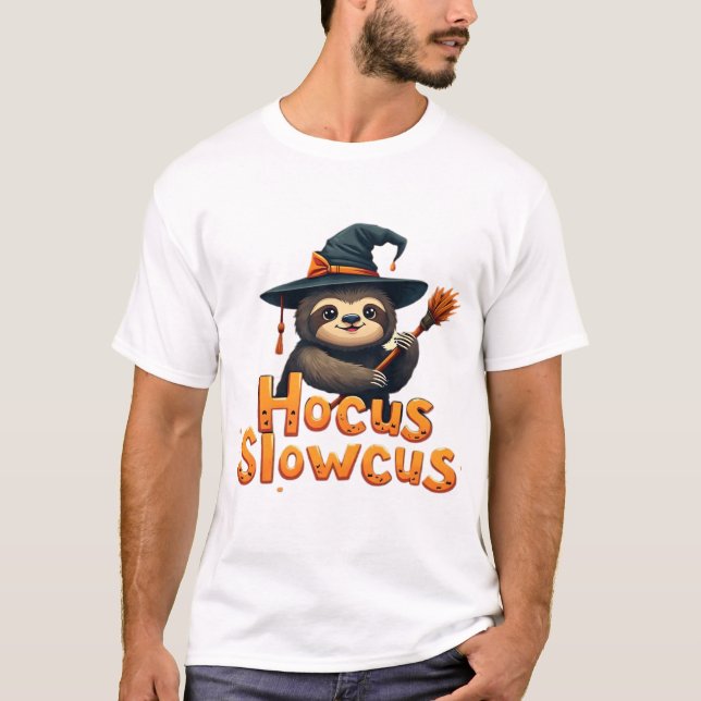 T-shirt Hocus Slowcus pour amoureux de paresseux t (Devant)