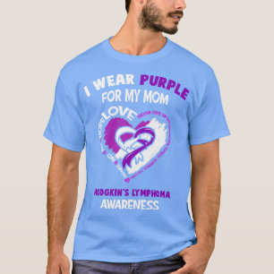 T-shirt Hodgkins Lymphoma Sensibilisation Je Porte Violet