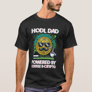 T-shirt Hodl Papa Propulsé Par Café & Crypto