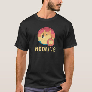 T-shirt Hodling Doge Coin Crypto Devise numérique Cryptocu