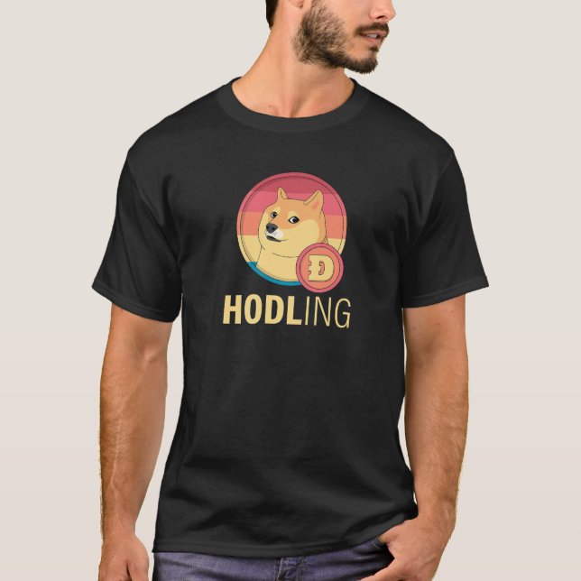 T-shirt Hodling Doge Coin Crypto Devise numérique Cryptocu (Devant)