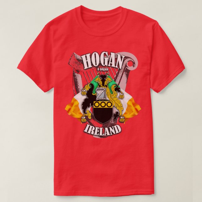 T-shirt Hogan Nom de famille Anglais et Irlandais (Design devant)