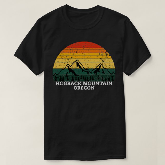 T-SHIRT HOGBACK MOUNTAIN OREGON (Design devant)