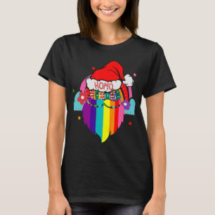 T-shirt Hoho Homo Gay Noël Santa Hat Anniversaire Gay Sa