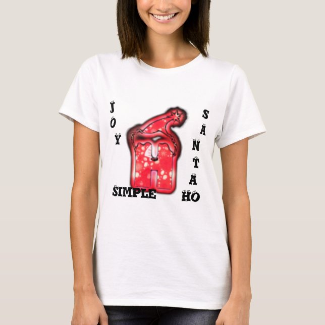 T-shirt HoHoHo ! Ho Ho Ho ! Santa Claus HatPersonnaliser l (Devant)